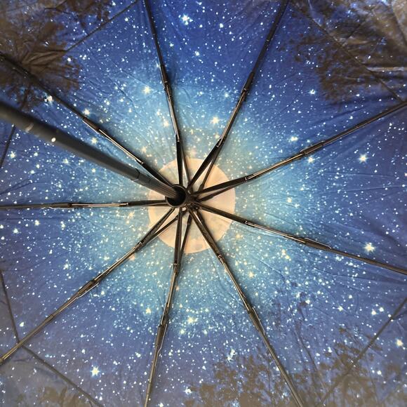 Tumella Compact Folding Rain Umbrella Interstellar Galaxy Stars - Picture 5 of 7